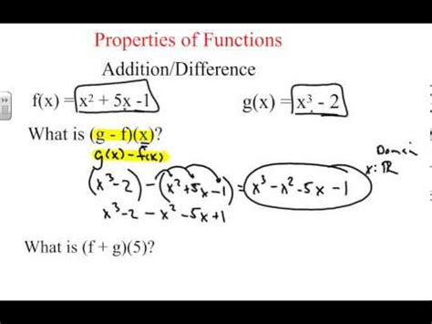 Properties of Functions (Part 1) - YouTube