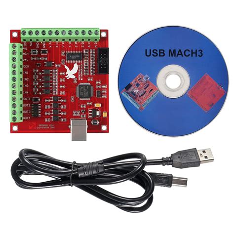 Buy DWEII Mach3 USB Interface Board, USB MACH3 100Khz Motion Controller Card Breakout Board ...