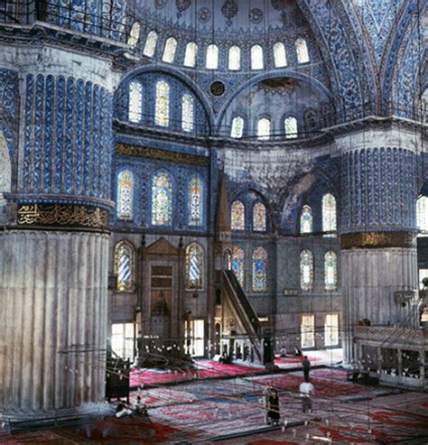 Turkey Istanbul the Sultan Ahmet or Blue Mosque interior