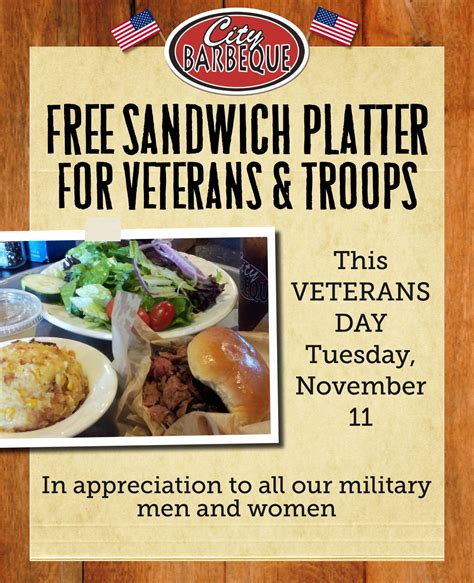 Veteran Day 2024 Free Meals - Allis Bendite