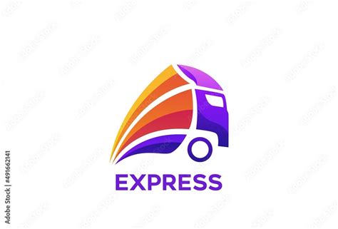 Express delivery logo design inspiration Stock Vector | Adobe Stock