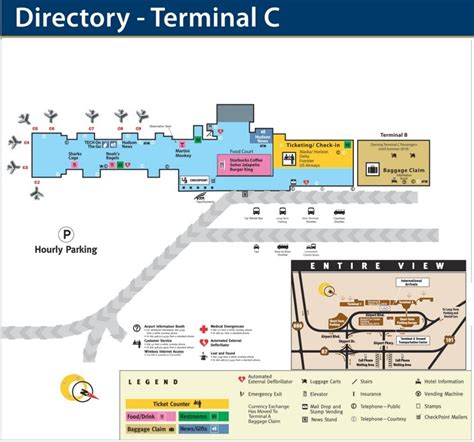 San Jose airport terminal C map