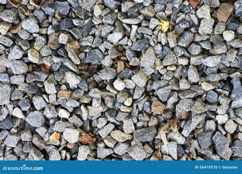 Crushed Gravel Texture in Natural Lighting Stock Photo - Image of black, backdrop: 56418576