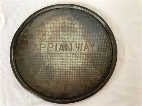 Appian Way Vintage Rare Round Pizza Pan 13" #AppianWayPizza | Appian ...