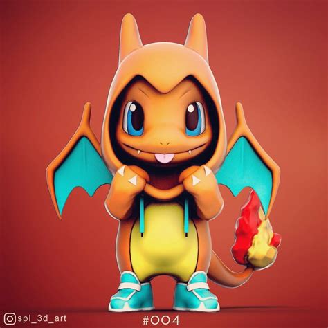 ArtStation - Charmander Kawaii, Sergio Perez Lopez | Pokemon charmander ...