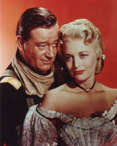 Duke and Constance Towers in a publicity shot for "The Horse Soldiers" (1959). | John wayne ...