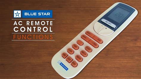 Blue Star AC Remote Control Functions - YouTube