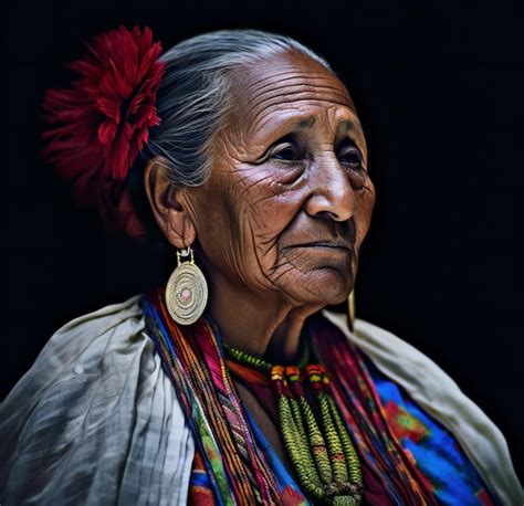 Premium Photo | A portrait of a beautiful old woman wearing traditional ...