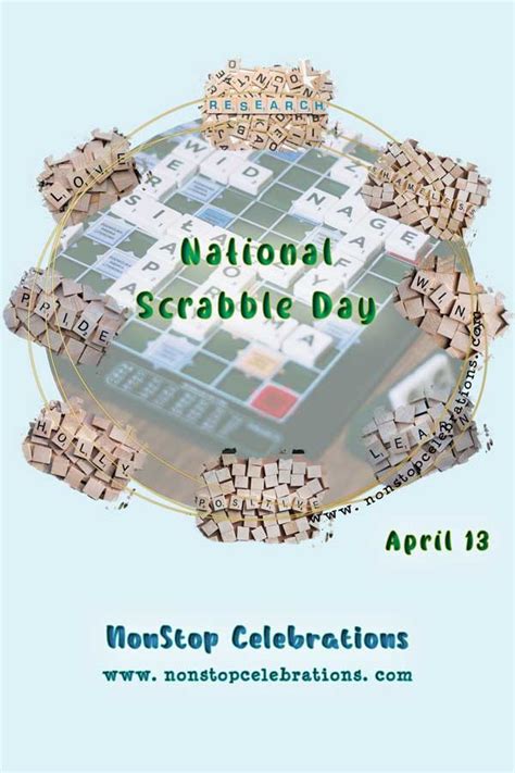 Celebrate National Scrabble Day April 13 | NonStop Celebrations