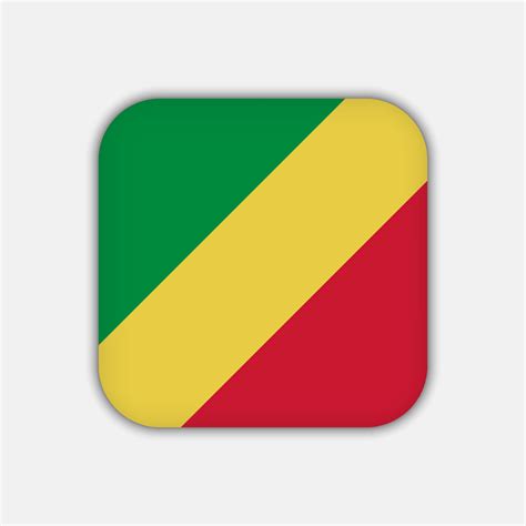 Republic of the Congo flag, official colors. Vector illustration ...