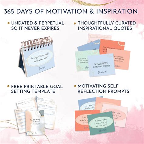 Motivational Desk Calendar - Daily Inspirational Quotes Flip Calendar – RYVE