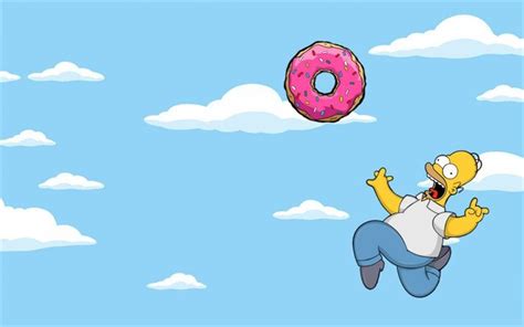 Homer Simpson, sky, donut, The Simpsons | Simpson wallpaper iphone, Cartoon wallpaper, Wallpaper ...