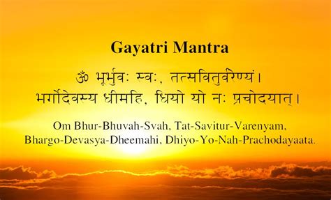 Gayatri Mantra with Meaning in English YouTube | Gayatri mantra, Mantras, Meditation mantras