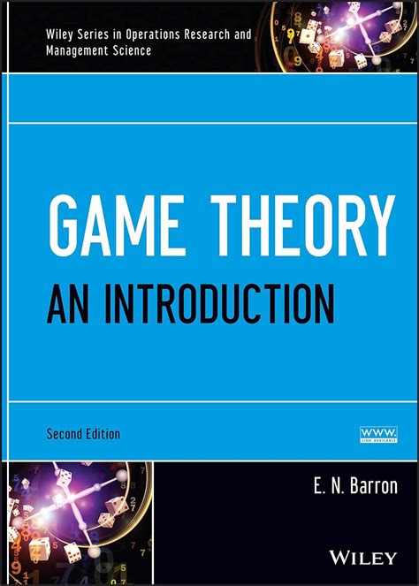 Game Theory: An Introduction, Set: Barron, E. N.: 9781118612033: Amazon.com: Books