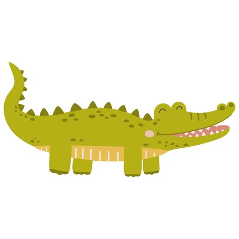 Premium Vector | Alligator animal vector abstract baby alligator vector safari baby animal cute ...