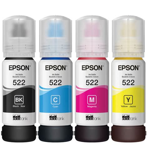 Genuine Epson 522 Ink Bottle - 4 Pack-12348061