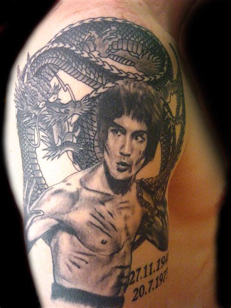 Tatuaje Bruce Lee y dragon Pupa Tattoo Granada | Flickr - Photo Sharing!