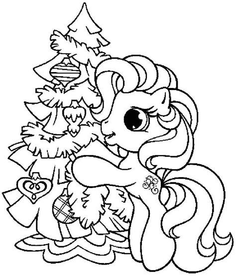 My little pony christmas coloring pages to download and print for free