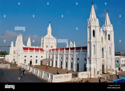 Shrine Basilica at Vailankanni Stock Photo - Alamy