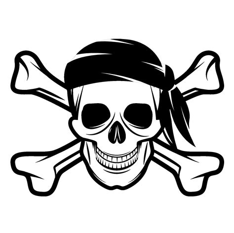 Pirate Skull SVG - Etsy