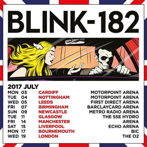 Blink-182 announce massive UK arena tour for summer 2017 | Ticketmaster UK Blog