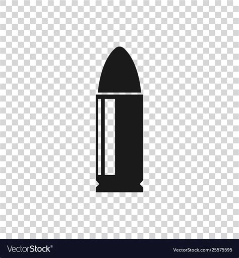 Grey bullet icon isolated on transparent Vector Image