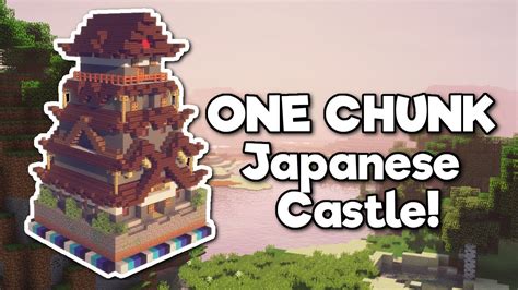 Minecraft: Japanese Castle in ONE CHUNK! 🏯 [Tutorial] - YouTube