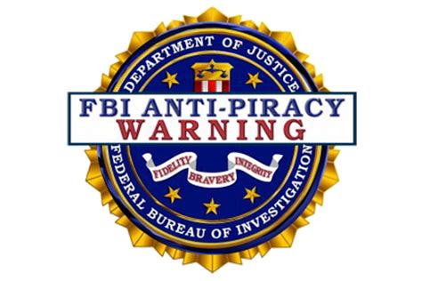 FBI lets everyone use the Anti-Piracy Warning seal - The Verge