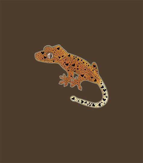 Cute Crested Gecko Smiling Gecko Drawing Crestie Lover Digital Art by ZaraRl Rowen - Fine Art ...