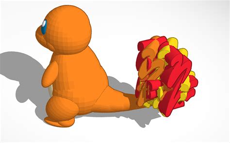 3D design Charmander - Tinkercad