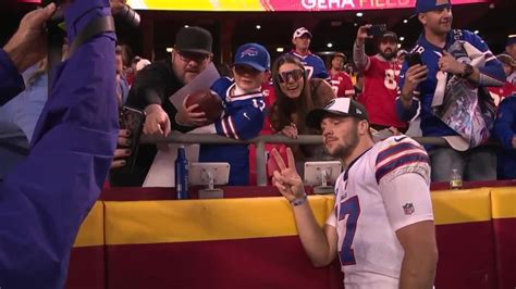 Josh Allen gives young Bills fan a birthday surprise