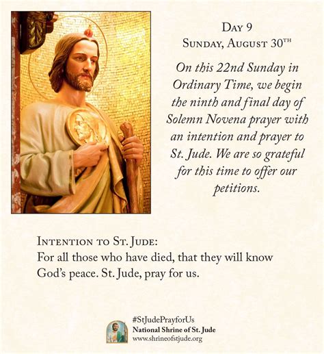 On this 22nd Sunday in Ordinary Time, we begin the ninth and final day ...