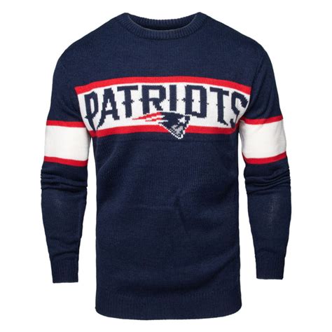 New England Patriots Vintage Stripe Sweater