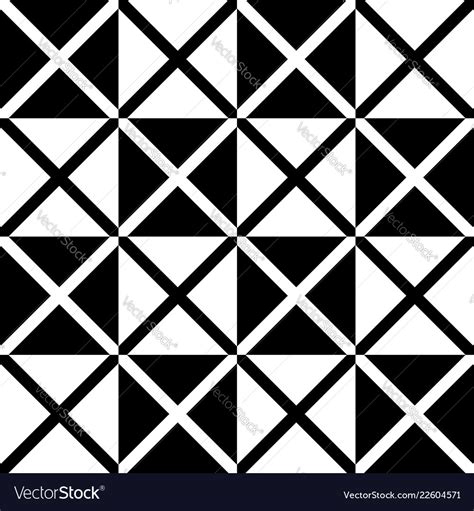 Seamless monochrome pattern with x shape Vector Image