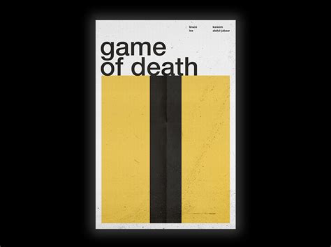 Game of Death - Film Poster by Cale Grossman on Dribbble