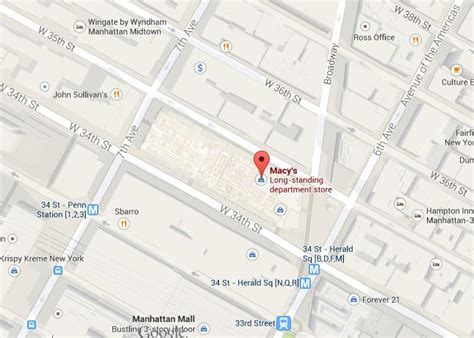 Map of Macy’s