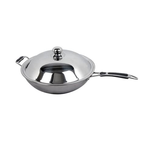 Induction Cooker Stainless Steel Wok Pan SMARTCHEF-I | Cater Bros