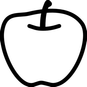 Apple black and white sliced apple clip art free vector in open office ...