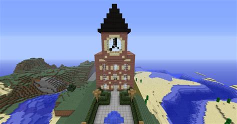 Train Station, With Clock Tower Minecraft Map