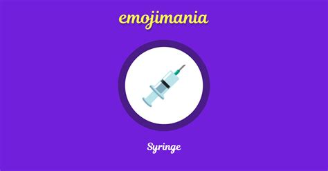 💉 Syringe emoji Copy & Paste - Emojimania