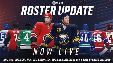 NHL® 19 – October Roster Update – EA SPORTS™ Official Site