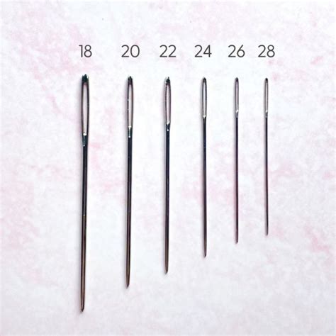 Cross Stitch Needles Size Guide - Makenstitch