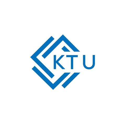 KTU letter logo design on white background. KTU creative circle letter ...