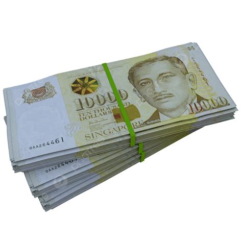 10000 Singapore Dollar Stack Pile, Singapore Dollar Stack Pile ...