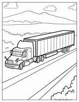 Coloring Pages For Semi Truck Enthusiasts A Journey Of Creativity sketch template