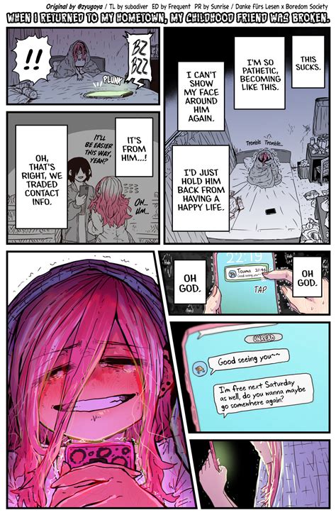 [DISC] When I Returned to My Hometown, My Childhood Friend was Broken - Ch 10 by @zyugoya : r/manga