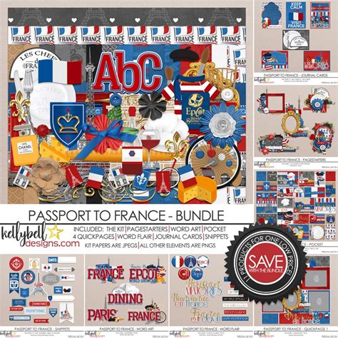 Passport to France Bundle - Kellybell Designs