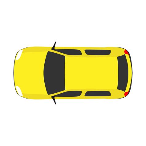 Car top view vector travel. Above white background road. Drive concept isolated urban object ...