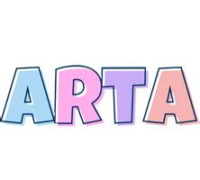 Arta Logo | Name Logo Generator - Candy, Pastel, Lager, Bowling Pin, Premium Style