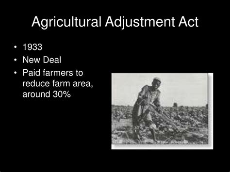 PPT - Agricultural Adjustment Act and Huey Long PowerPoint Presentation - ID:6066478